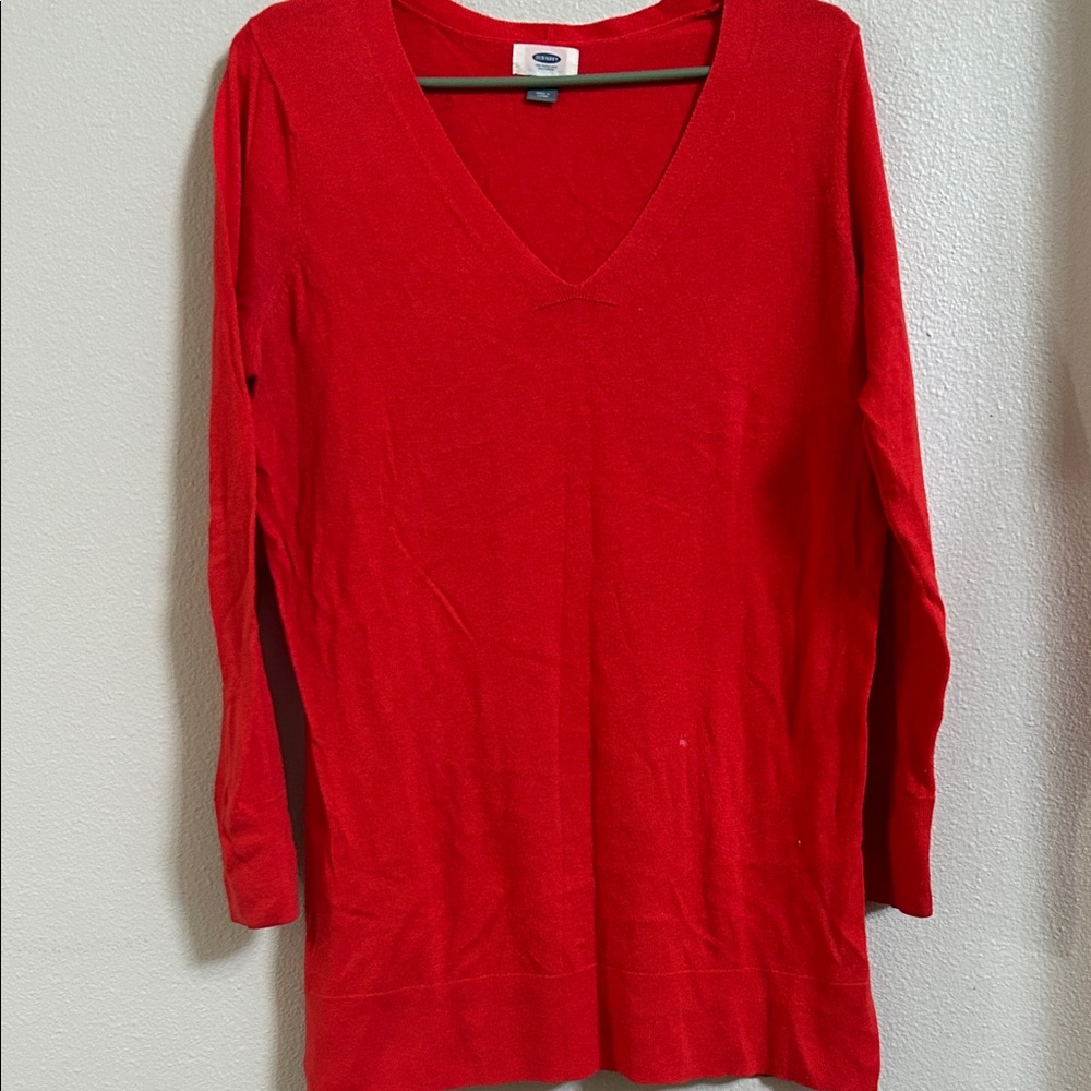 Old Navy Vibrant Red Knit Top
